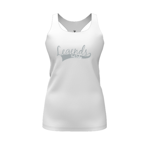 [FT0TRBWH-FYS-LOGO2] Decker Racerback Tank Top (Female Youth S, White, Logo 2)