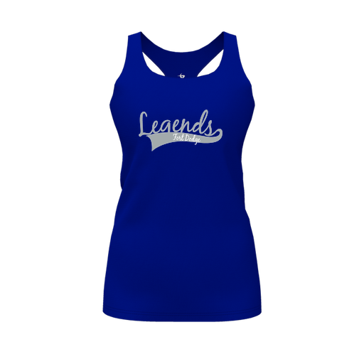 [CUS-DFW-RCBK-PER-RYL-FYS-LOGO2] Decker Racerback Tank Top (Female Youth S, Royal, Logo 2)