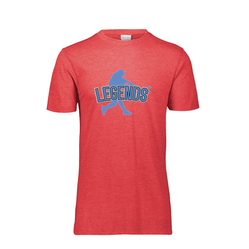 [FTSCUBRD-YS-LOGO1] Decker Youth Tri-Blend T-Shirt - Short Sleeve (Youth S, Red, Logo 1)