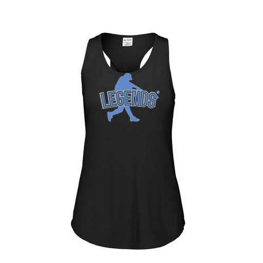 [FT0TUBBK-FAS-LOGO1] Ladies Tri Blend Tank Top (Female Adult S, Black, Logo 1)
