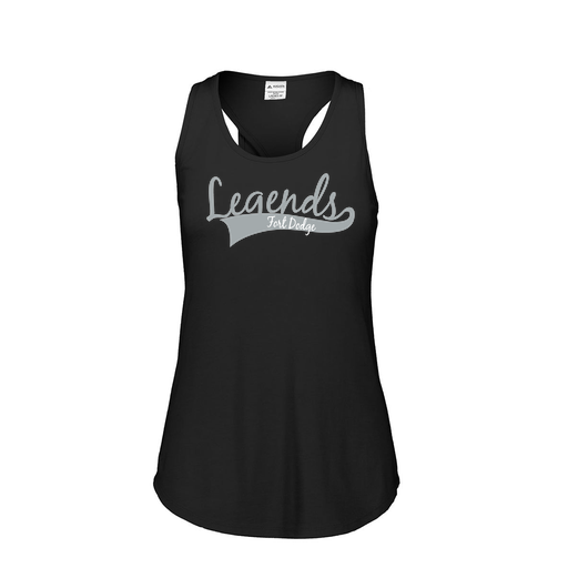 [FT0TUBBK-FAS-LOGO2] Ladies Tri Blend Tank Top (Female Adult S, Black, Logo 2)