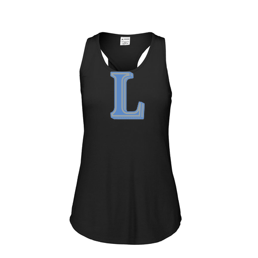 [FT0TUBBK-FAS-LOGO3] Ladies Tri Blend Tank Top (Female Adult S, Black, Logo 3)