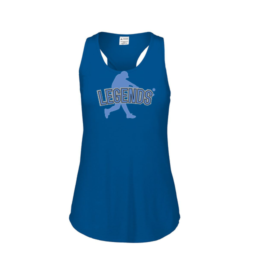 [FT0TUBRY-FAS-LOGO1] Ladies Tri Blend Tank Top (Female Adult S, Royal, Logo 1)
