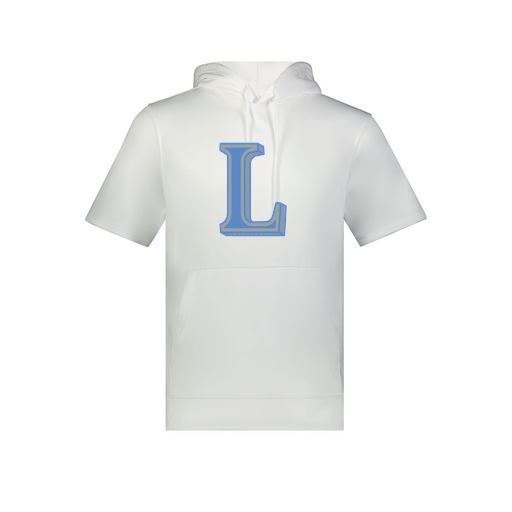 [6871.005.S-LOGO3] Men's Dri Fit Short Sleeve Hoodie (Adult S, White, Logo 3)