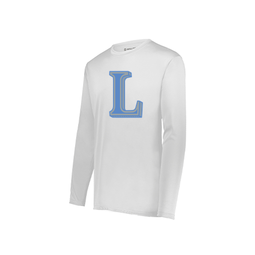 [222822.005.XS-LOGO3] Men's LS Smooth Sport Shirt (Adult XS, White, Logo 3)