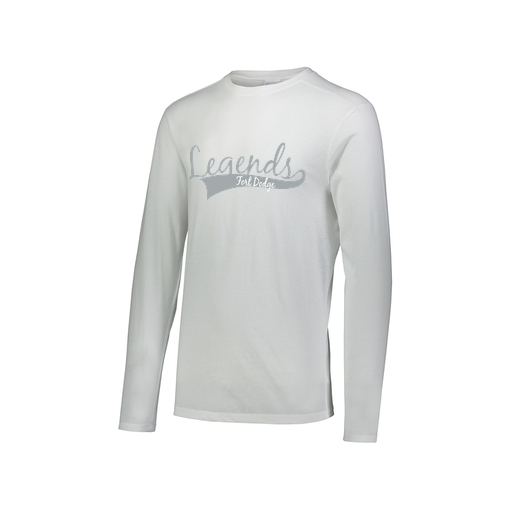 [FTLCUBWH-AXS-LOGO2] Decker Men's Tri-Blend T-Shirt - Long Sleeve (Adult XS, White, Logo 2)