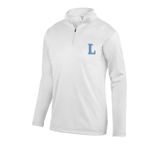 [5508.005.S-LOGO3] Decker Youth FlexFleece 1/4 Zip (Youth S, White, Logo 3)