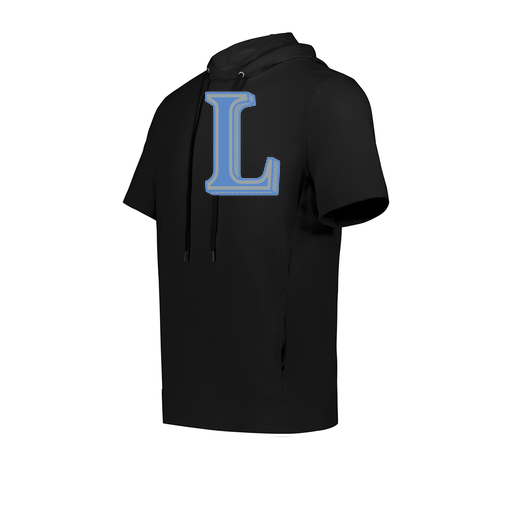 [222605.080.S-LOGO3] YOUTH VENTURA SOFT KNIT SHORT SLEEVE HOODIE (Youth S, Black, Logo 3)