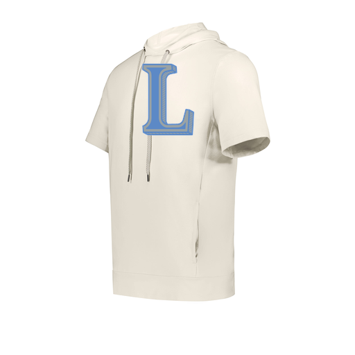[222605-WHT-YS-LOGO3] YOUTH VENTURA SOFT KNIT SHORT SLEEVE HOODIE (Youth S, White, Logo 3)
