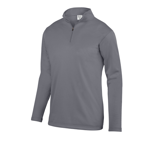 [5508.059.S-LOGO4] Decker Youth FlexFleece 1/4 Zip (Youth S, Gray, Logo 4)
